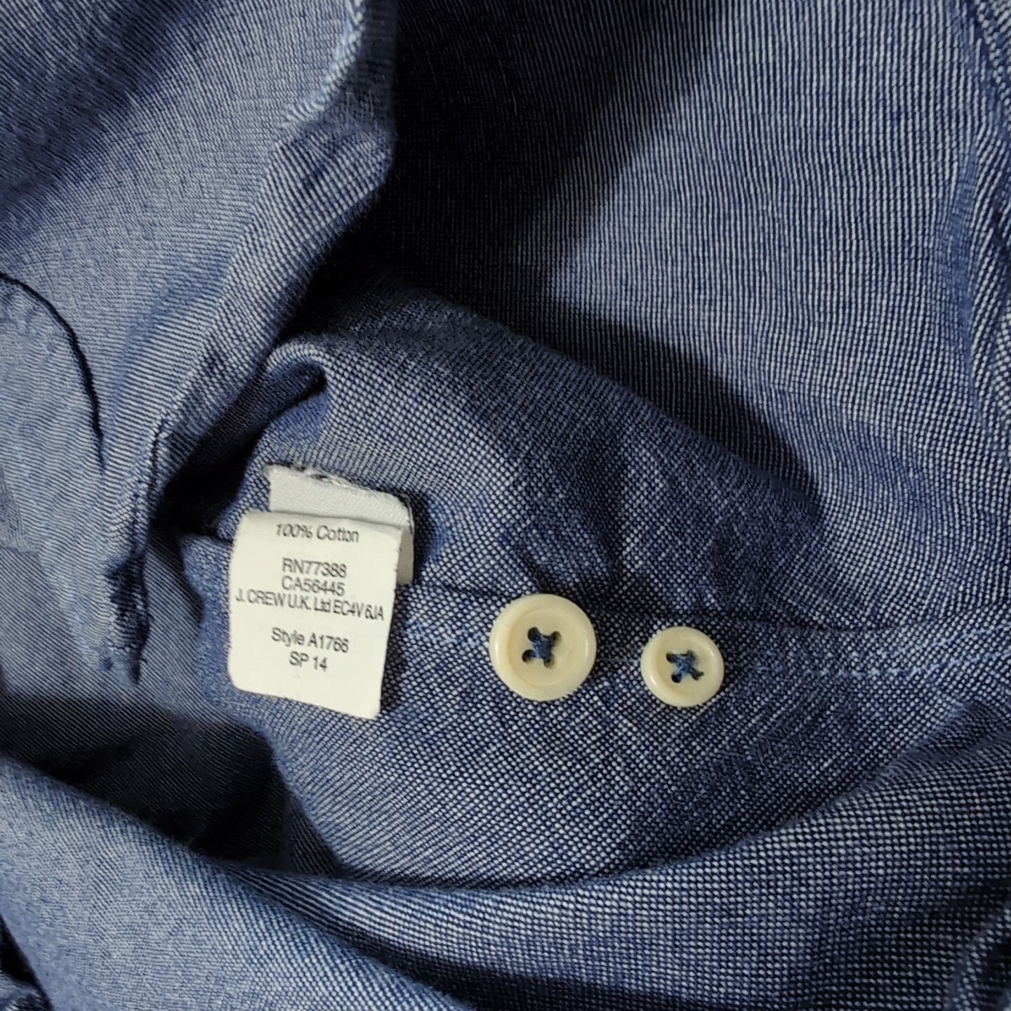 J.Crew Oxford Slim Button Down Long Sleeve Shirt Men’s Size L