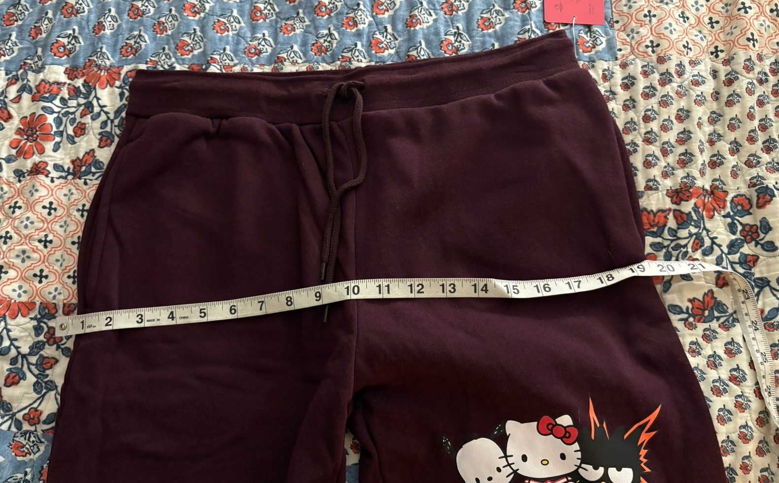 Men’s SZ M 32/34 My Hero Academia Hello Kitty & Friends Jogger Sweatpants~