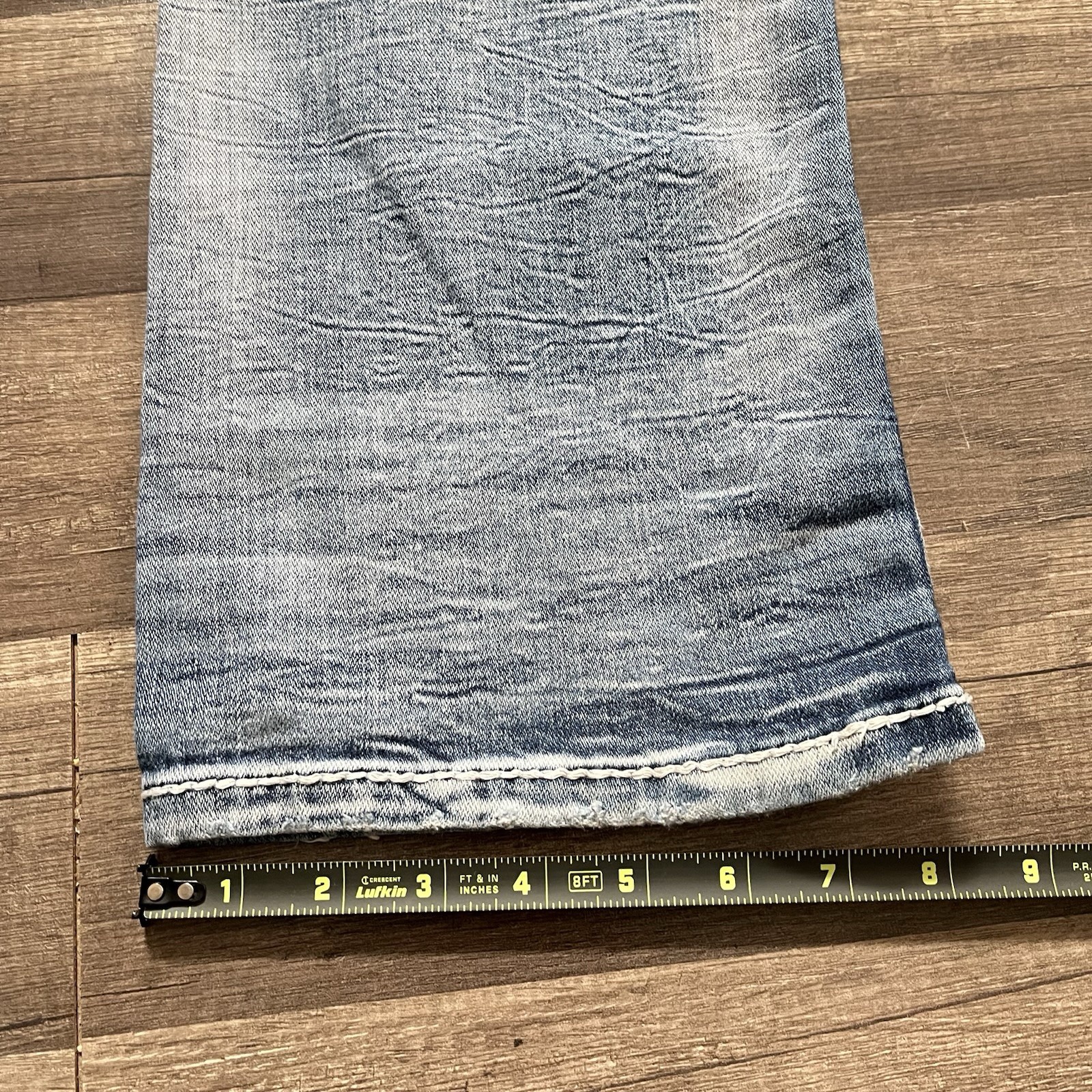 Rock Revival Mens “Tad” Bootcut Jeans Mens 31×30 Blue Denim *READ* FLAW
