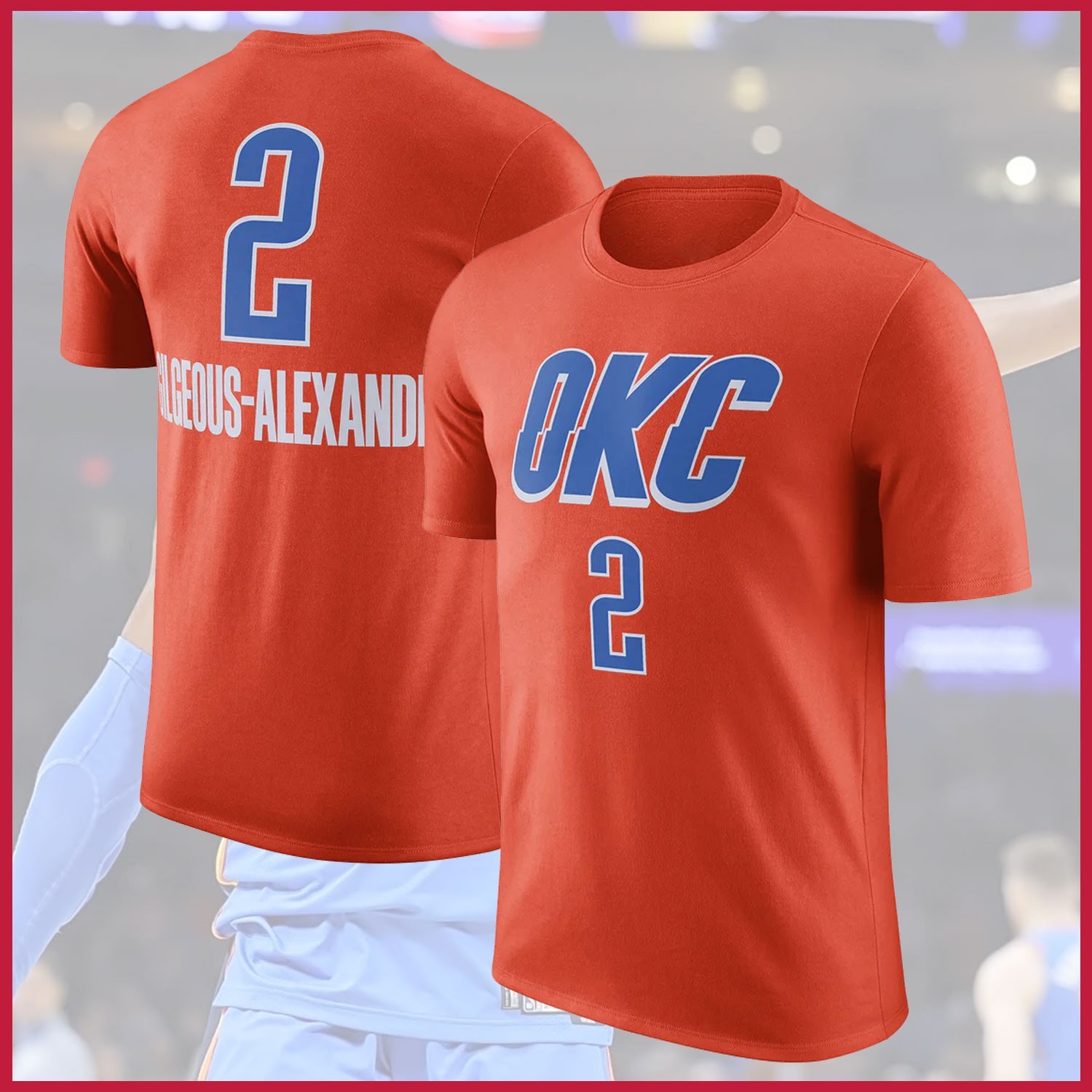 NEW – Shai #2 Gilgeous-Alexander Oklahoma City Name & Number T-shirt For Fan