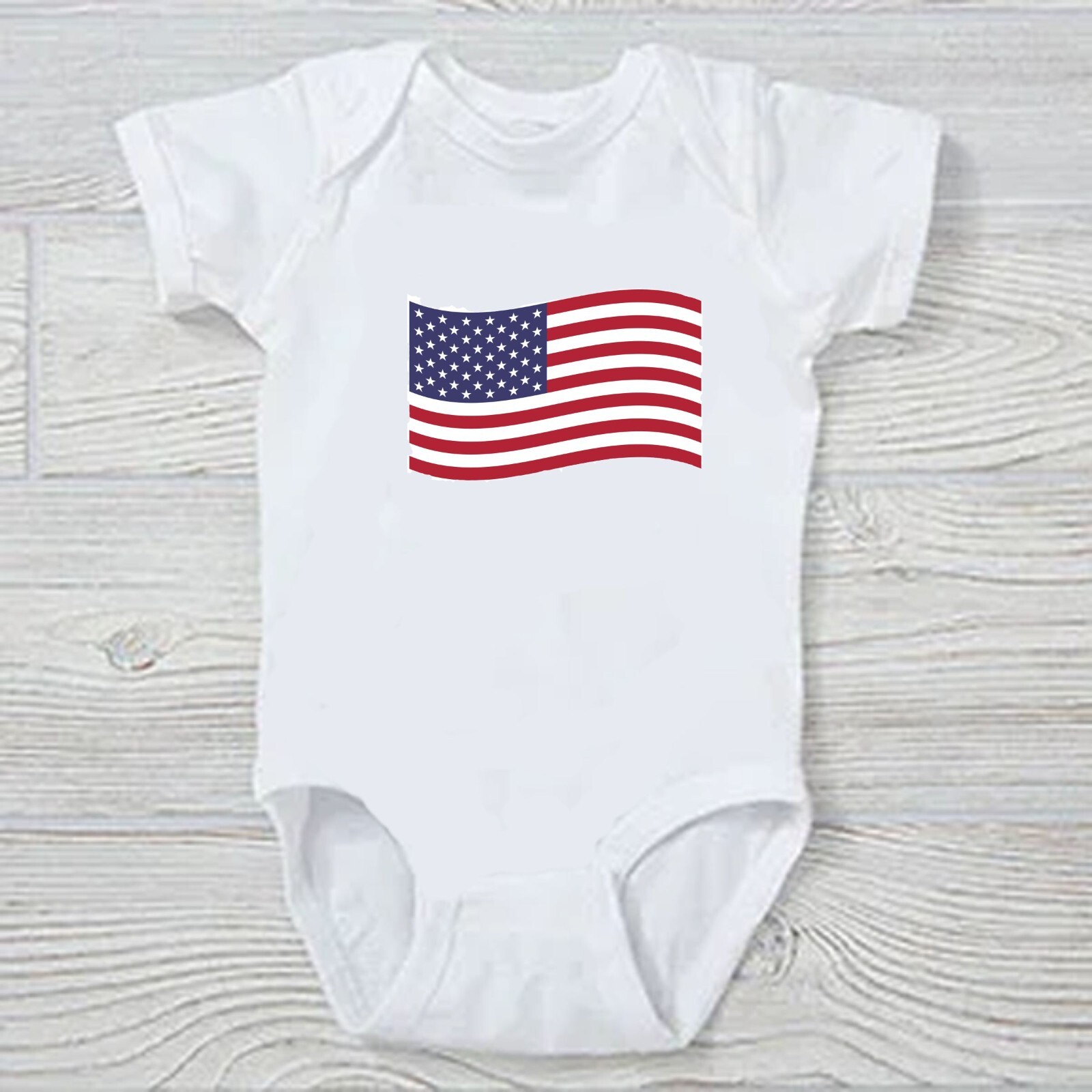 American Flag Baby Onesie FREE SHIPPING