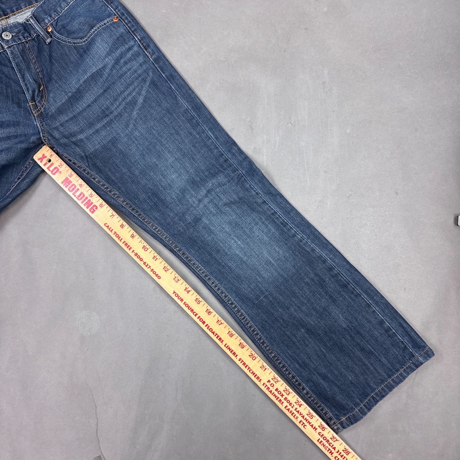 Levis Jeans Mens 30×27 Blue 527 Bootcut Denim Pants Western Faded (Tag30x30)