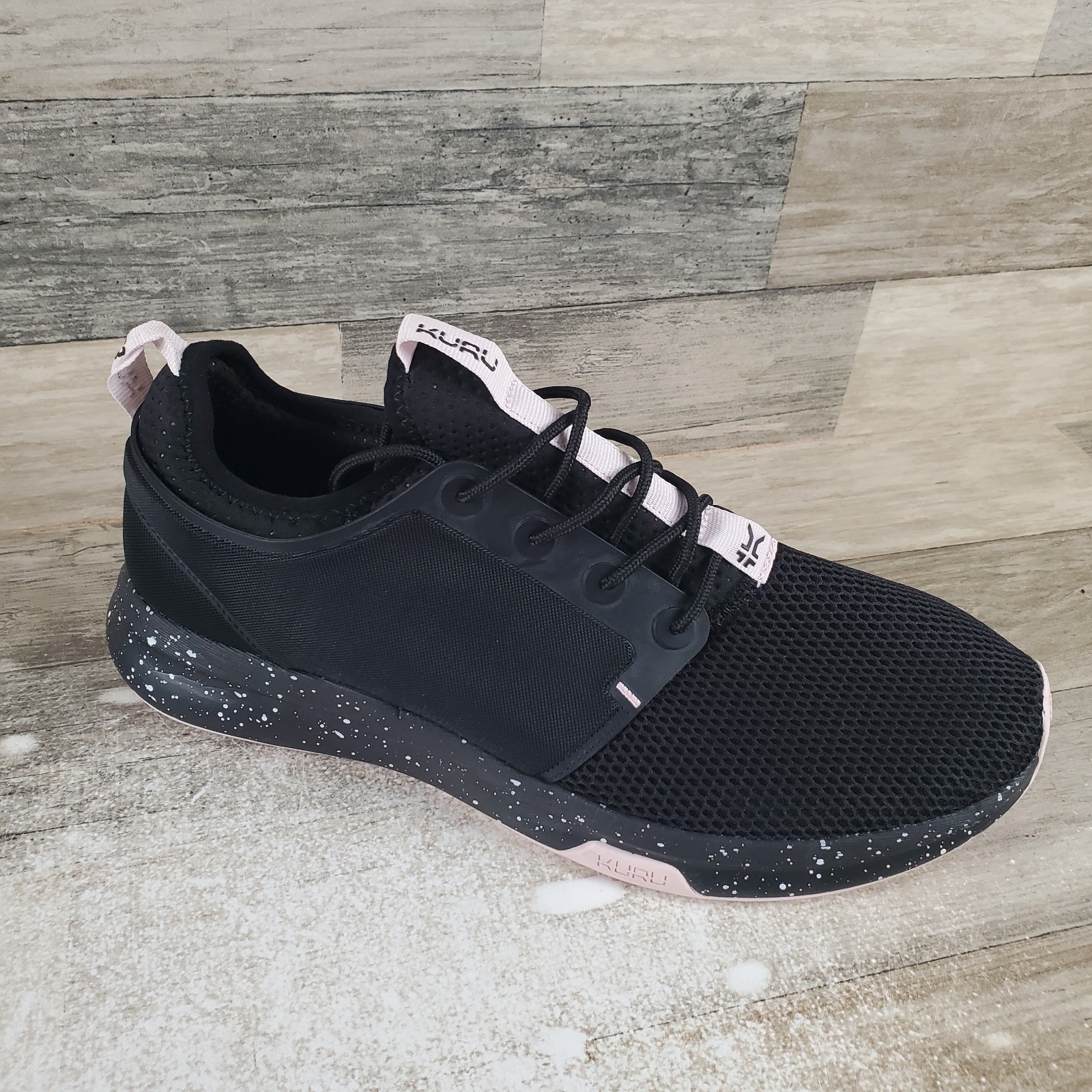Kuru Atom Slip-On Womens Shoes Sz 12 W Running Jet Black Misty Lilac Sneakers