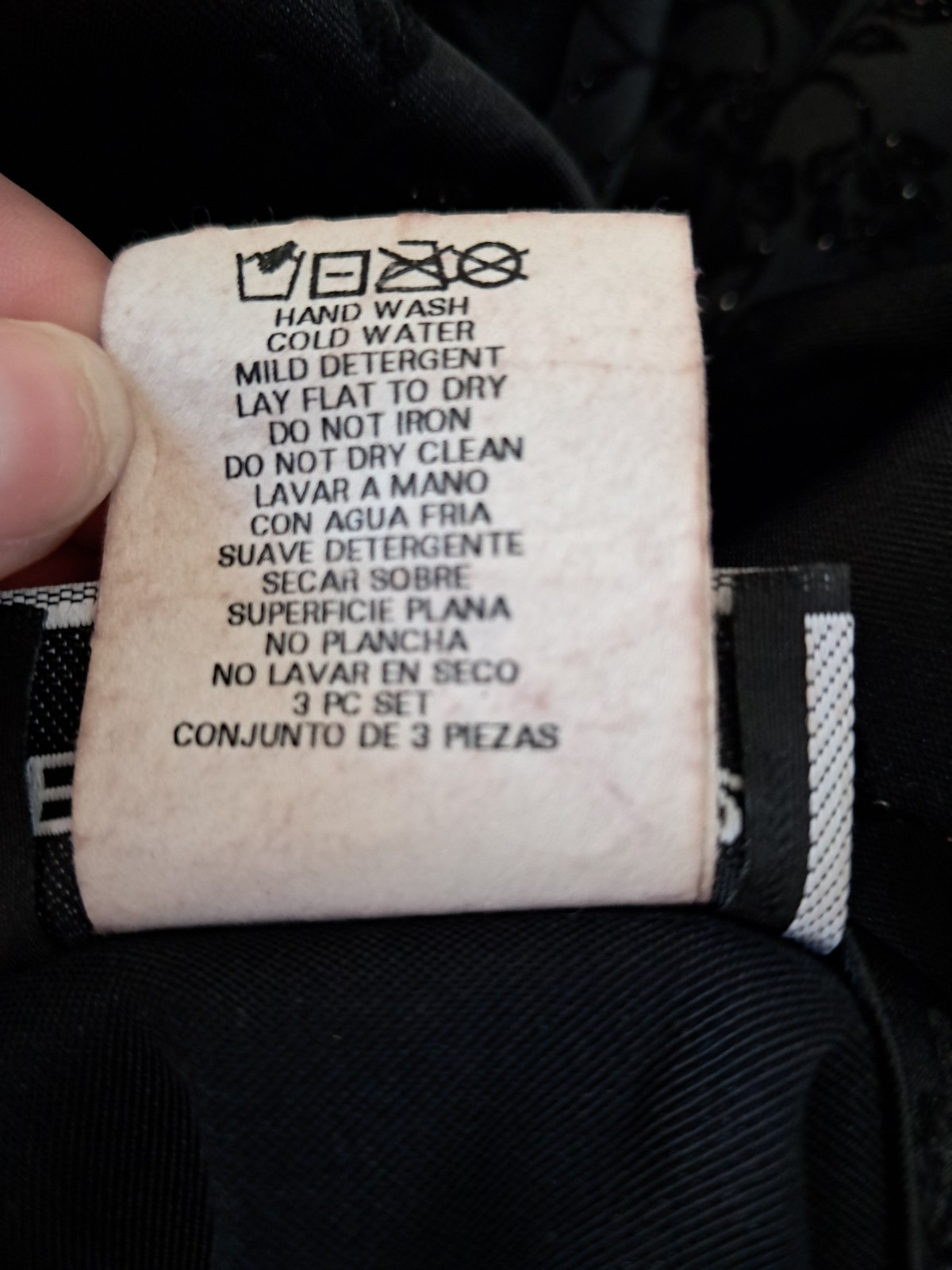Vintage Breakin Loose Sz 11/12 Blazer Jacket Black Floral Jacquard Design Front