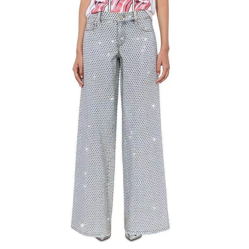 Alice+Olivia AMAZING EMBELLISHED JEAN $ 895 Size 27