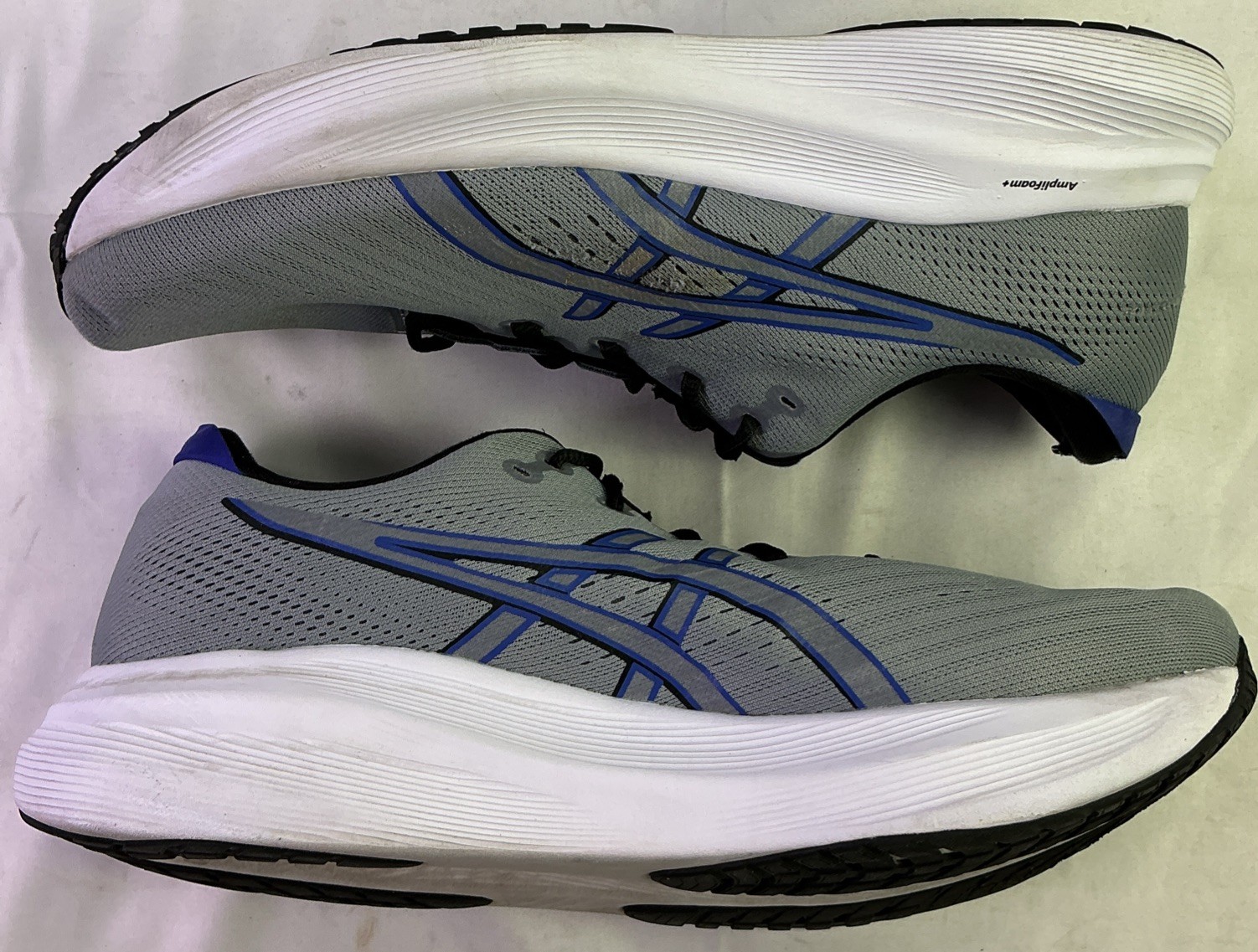 Asics Men’s Gel Excite 11 Lightweight Running Shoes-Gravel/Dark Cobalt-Size: 14