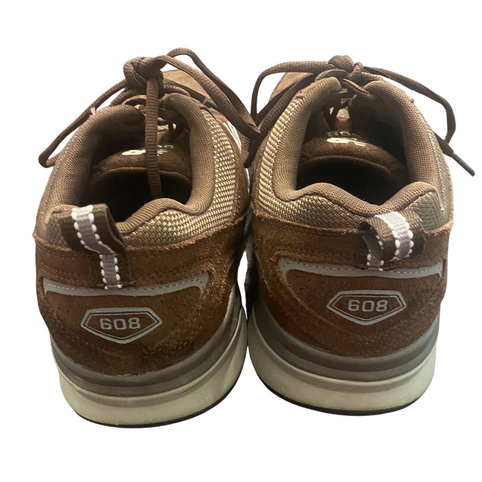 New Balance 608 MX608UB5 Brown Suede Walking Shoes Men’s 12 ABZORB Comfort Dad