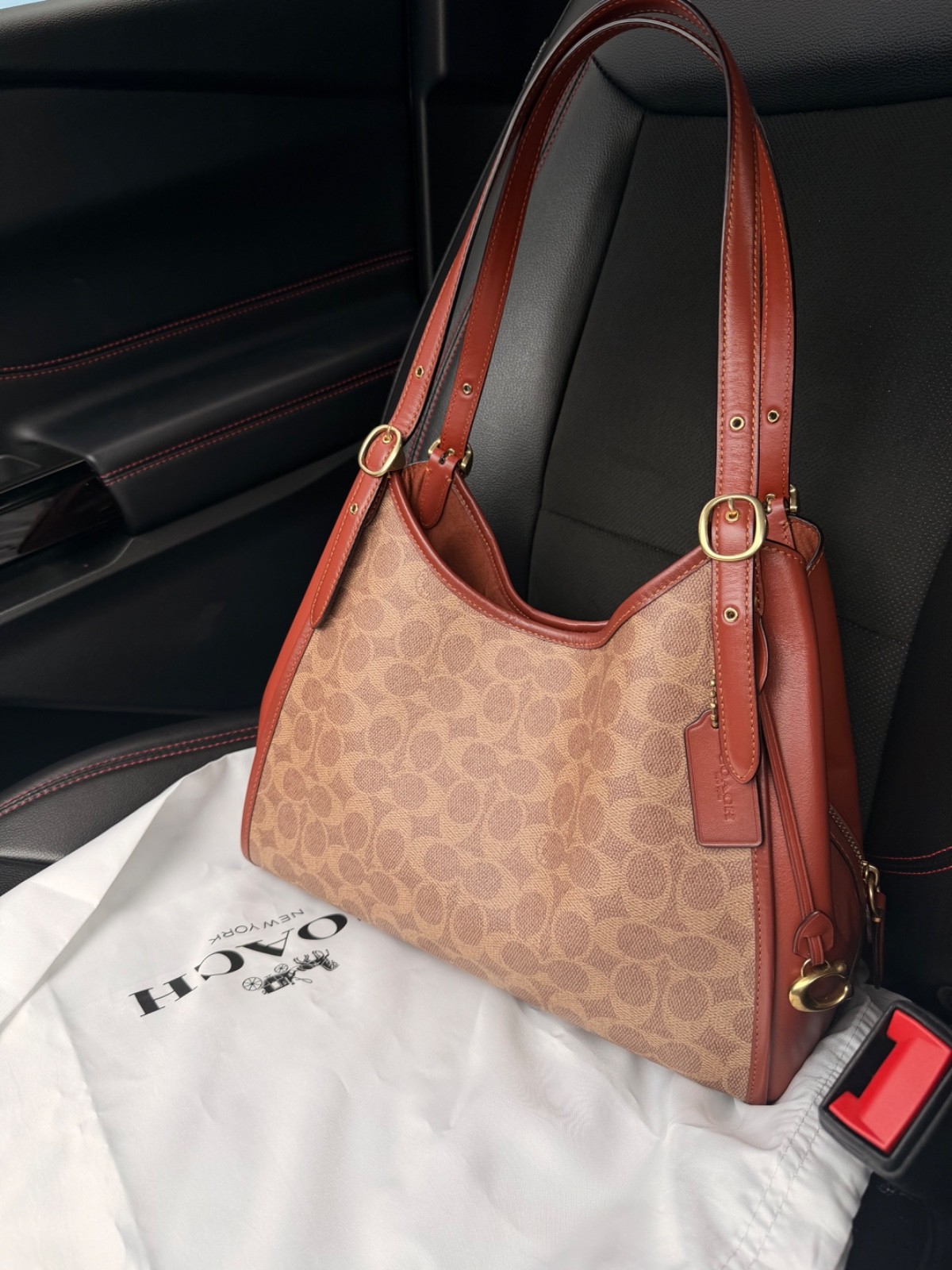 NEW discontinued Coach Lori Shoulder Bag In Signature Canvas C4825