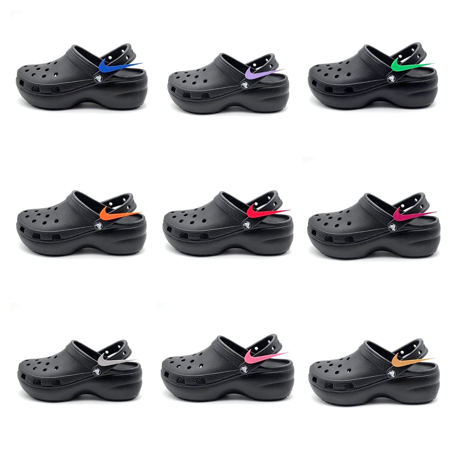 Nike Inspired Croc Charms – 16+ Colors Customizable Shoe Charm Set Of 2