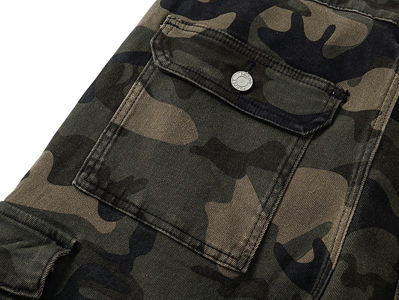 purple Brand Dark Camo Print Flared Denim Jeans Multicolor