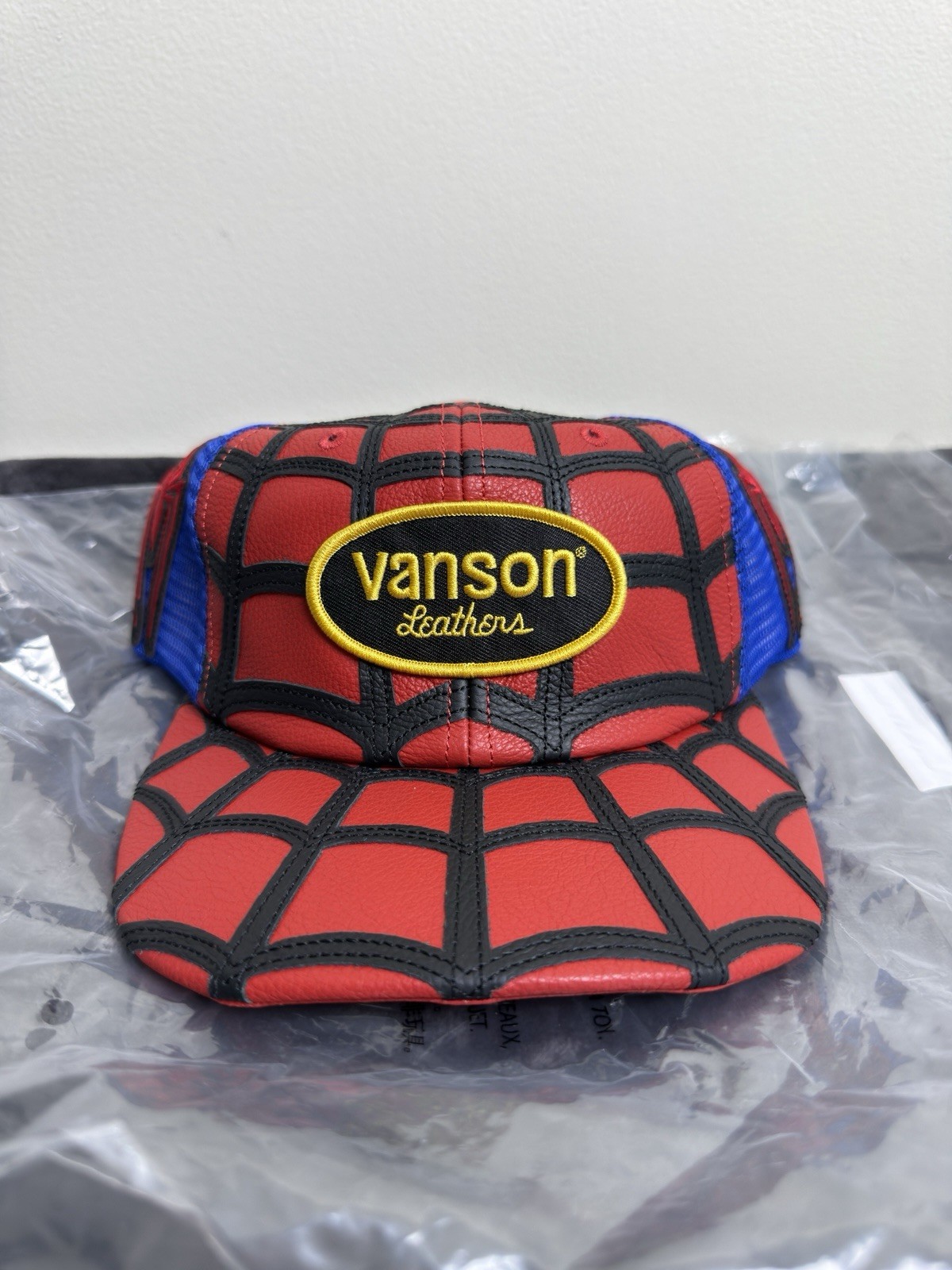Supreme x Vanson Leathers Spider-Man Mesh Back 6-Panel Hat – Ships today 2026