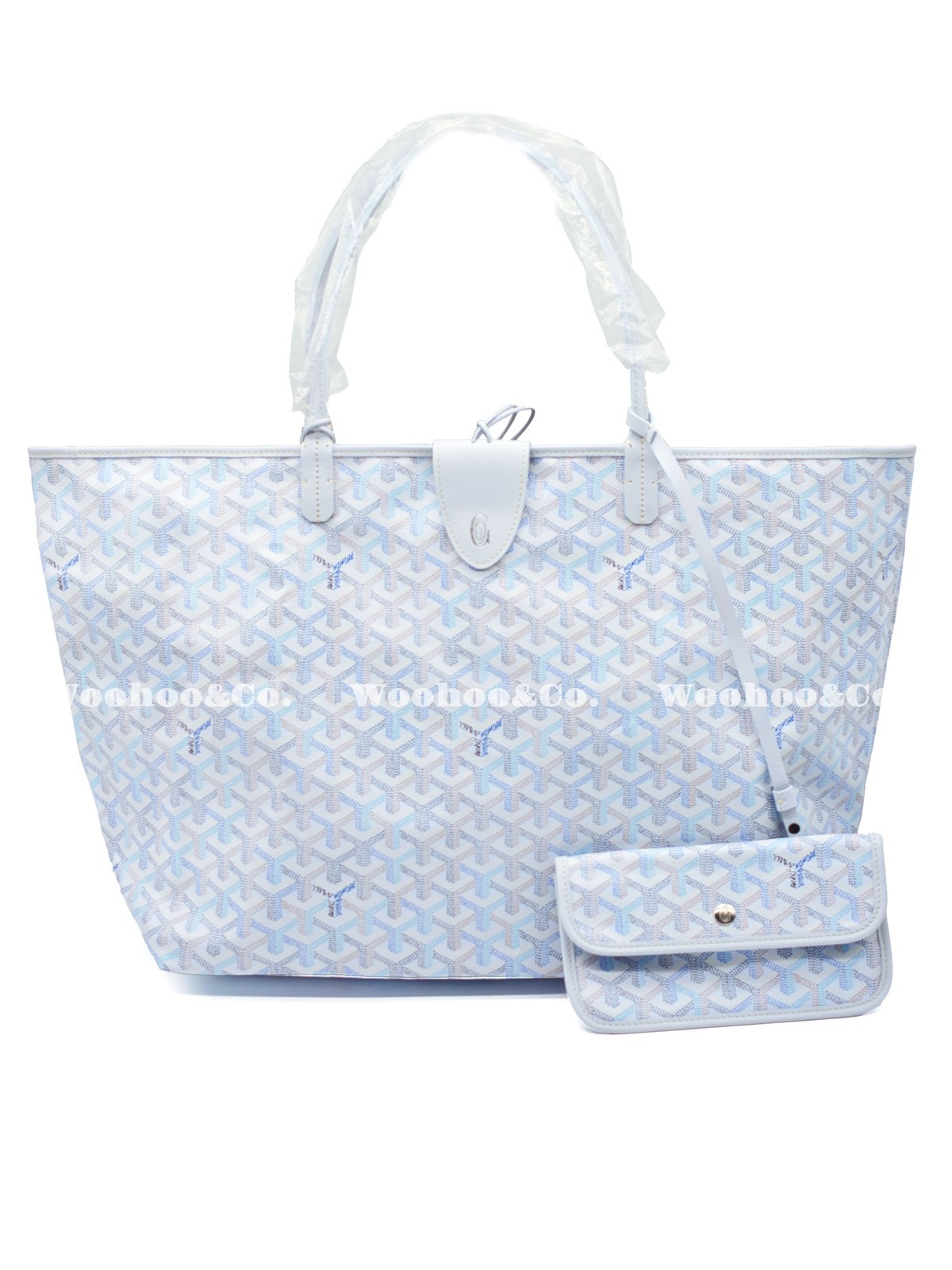 GOYARD Saint Louis Handbag Women’s Tote Multicolored Polar Blue 15.7×7.87×12.6in