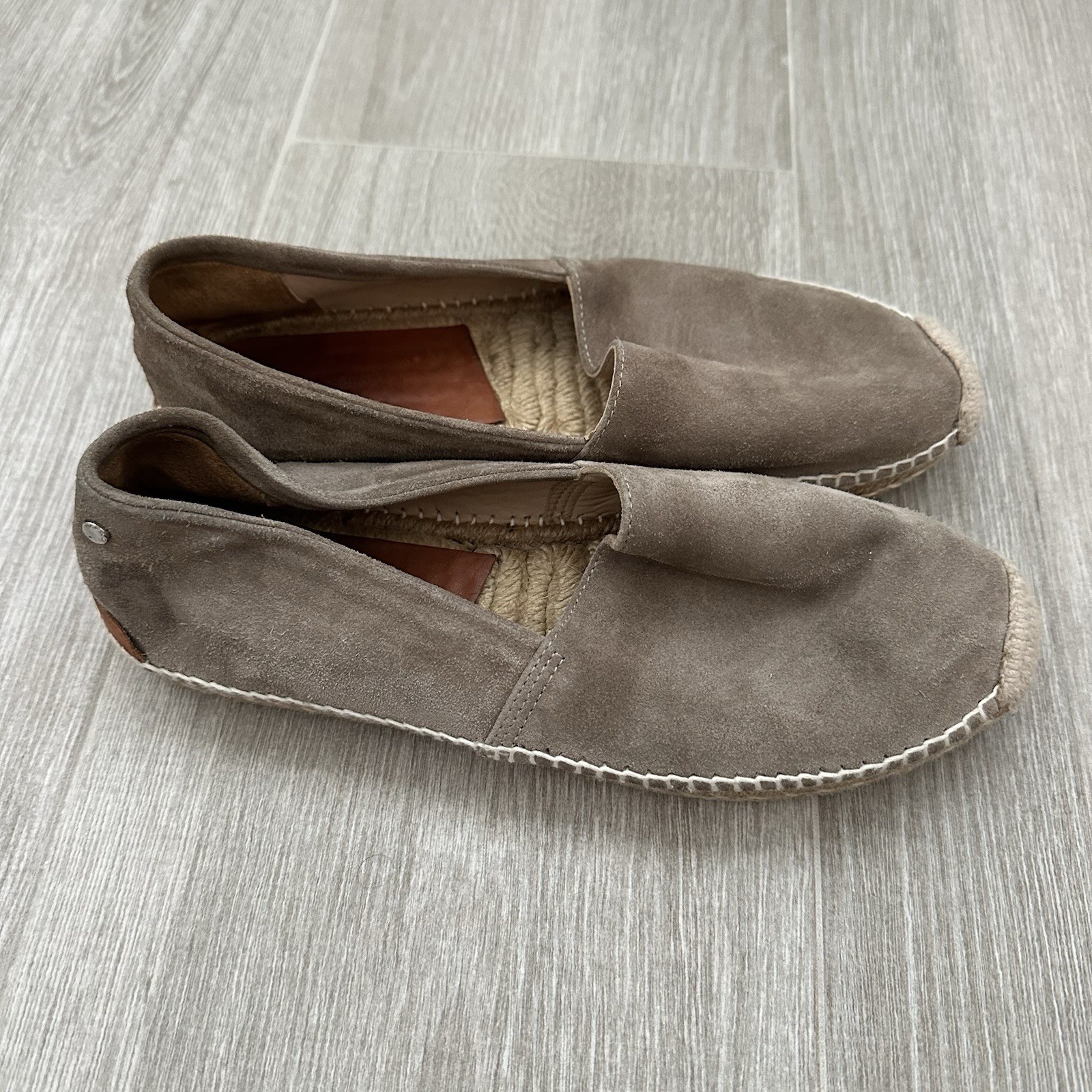 Rag & Bone Stucco Suede Leather Adria Espadrilles Shoes Womens US 8.5 EUR 39 M