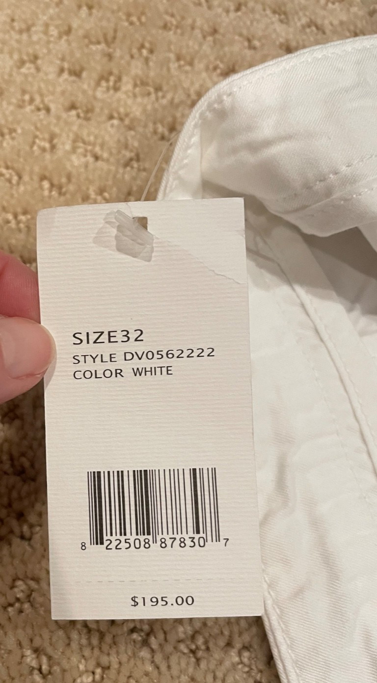 Vince Rover Ankle Trouser White Casual Pants Mens Size 32 NWT MSRP $195