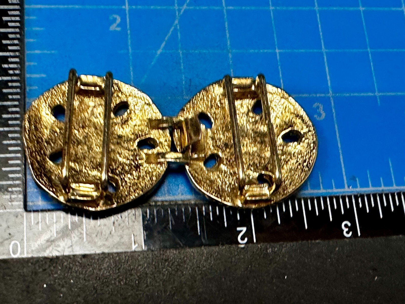 Nautical Starfish Retro Two Piece Interlocking Gold Tone Dotty Smith Belt Buckle