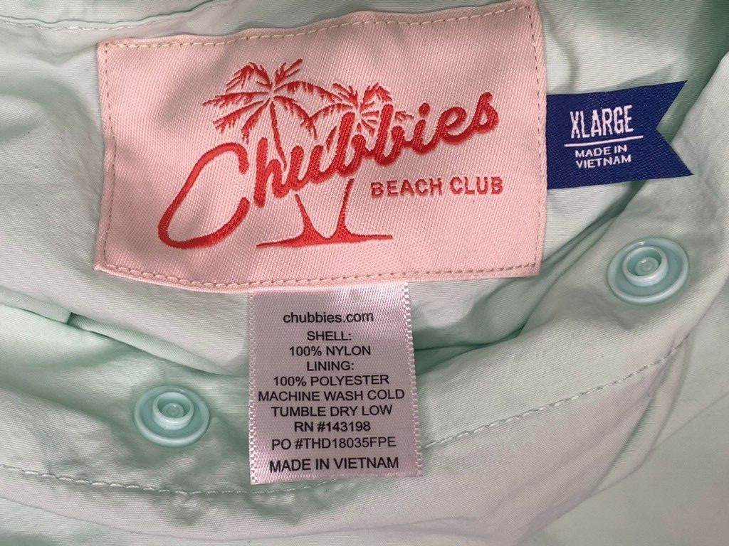 CHUBBIES Men’s Mint Green 1/4 Zip Button Snap Reversible Sherpa Jacket Size XL