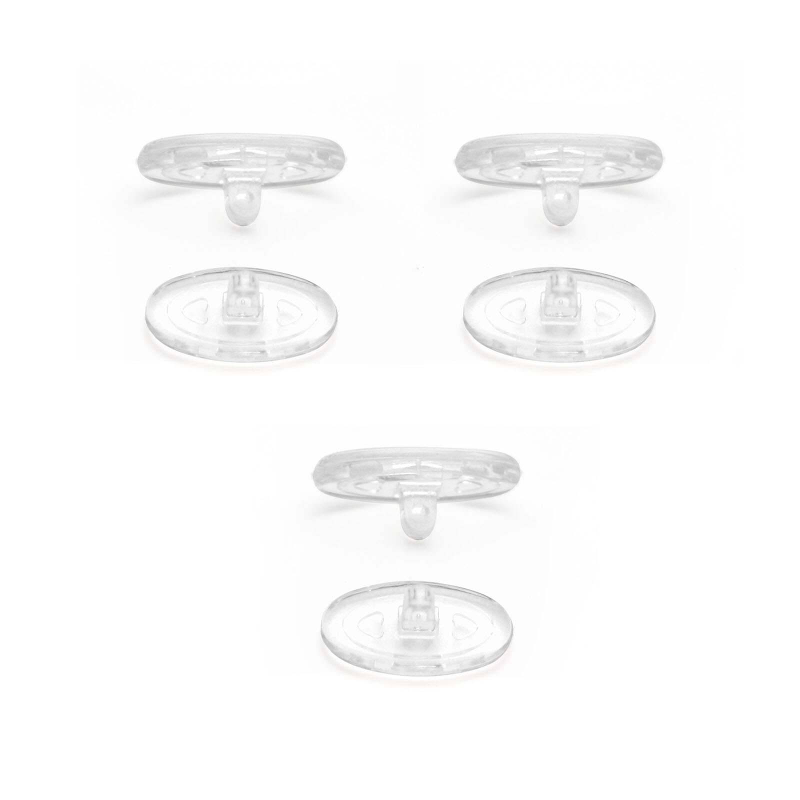 KEYTO Rubber Clear Nose Piece Replacement for-Oakley Breathless Sunglasses