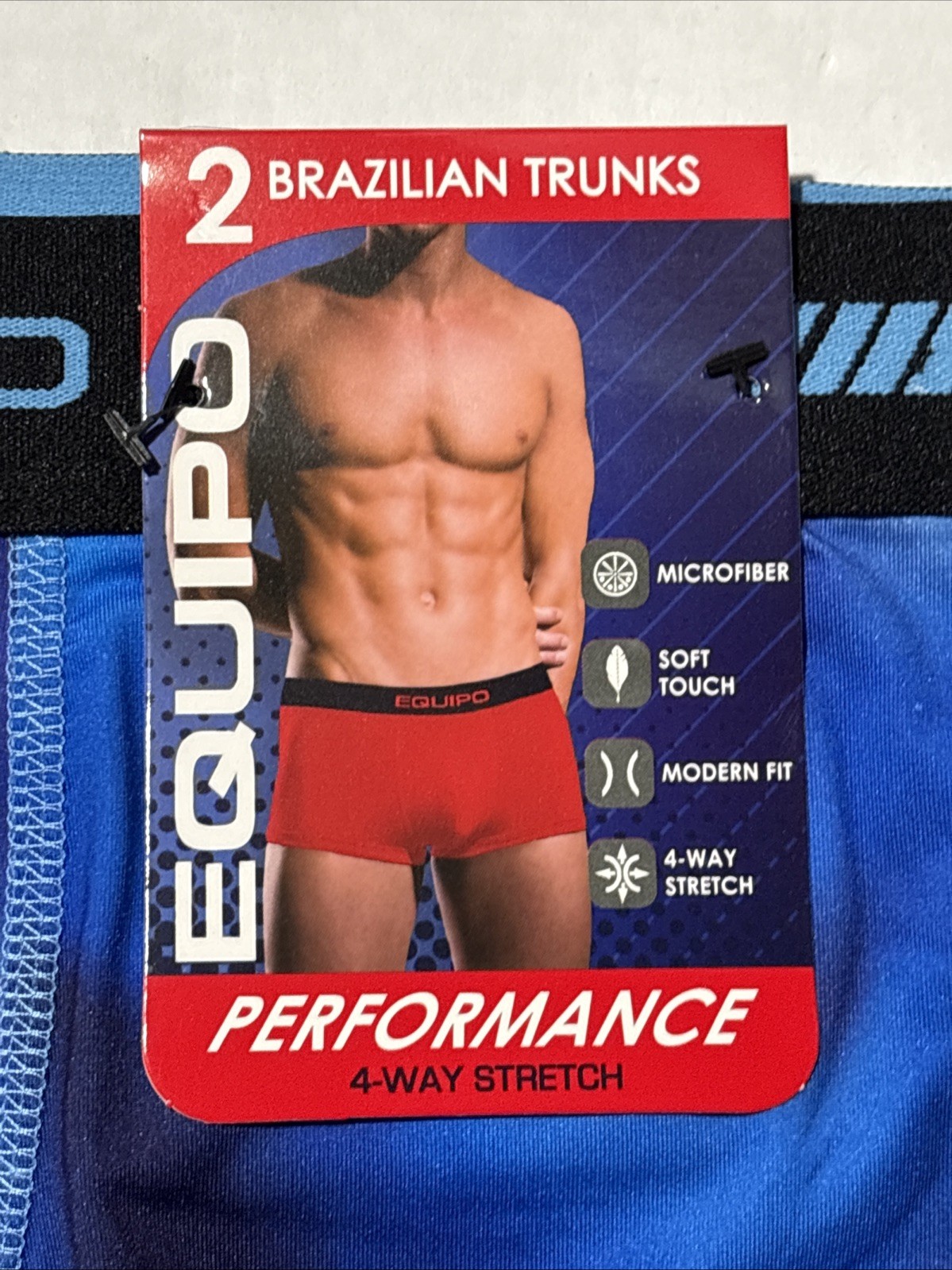 Equipo Brazilian Trunk Underwear Microfiber Stretch 2 Pack Multicolor L (36-38)