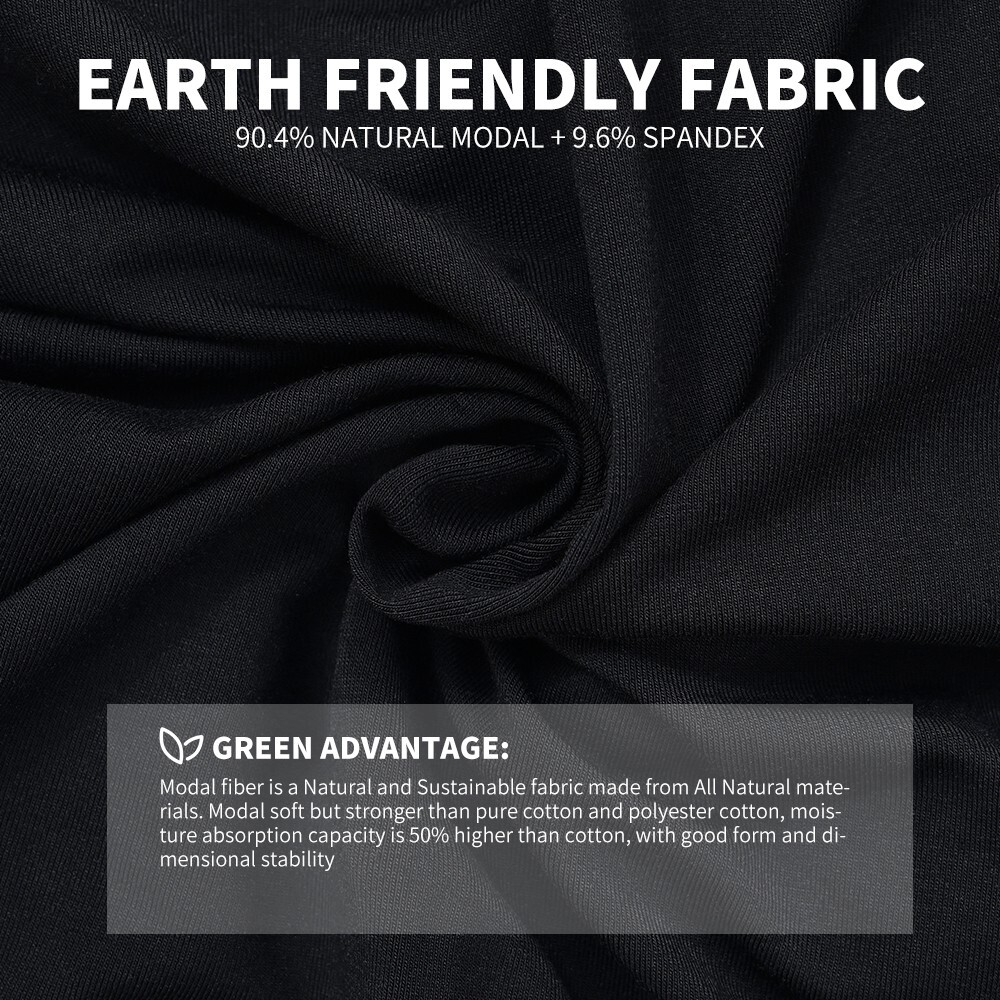 GREENWEAR Men’s Dual Pouch Boxer Briefs 4 Pack – Modal Mens Underwear,Breathable