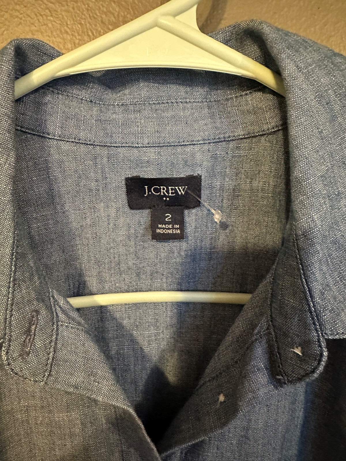 j crew denim dress size 2