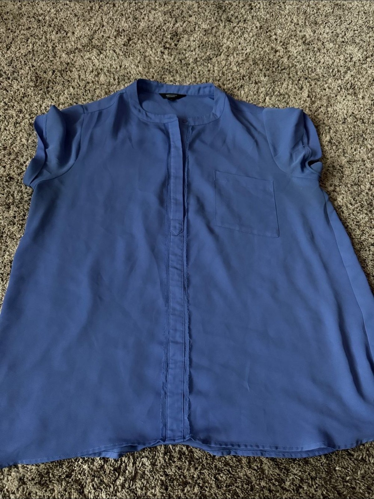 Simply Vera Vera Wang Periwinkle Short Sleeve Blouse