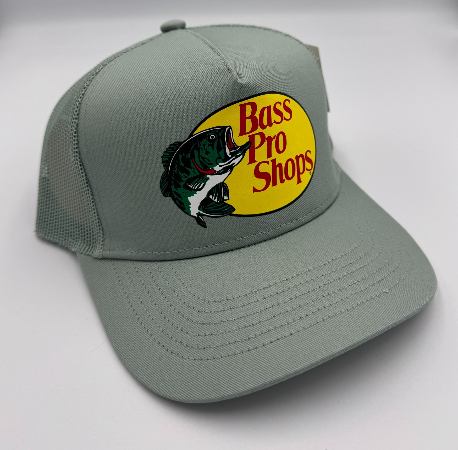 Bass Pro Shops Mesh Hat Cap Adjustable Snapback Trucker Fishing Baseball Outdoor