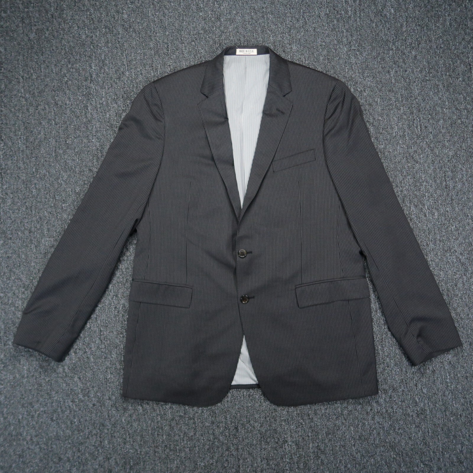 Todd Snyder Blazer Mens 40R Gray Mayfair Fit Wool Pinstripe Sport Coat Jacket