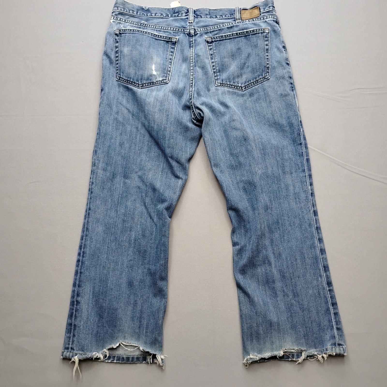 Gap Vintage Mens Bootcut Jeans Medium Wash Denim 36×30 Distressed