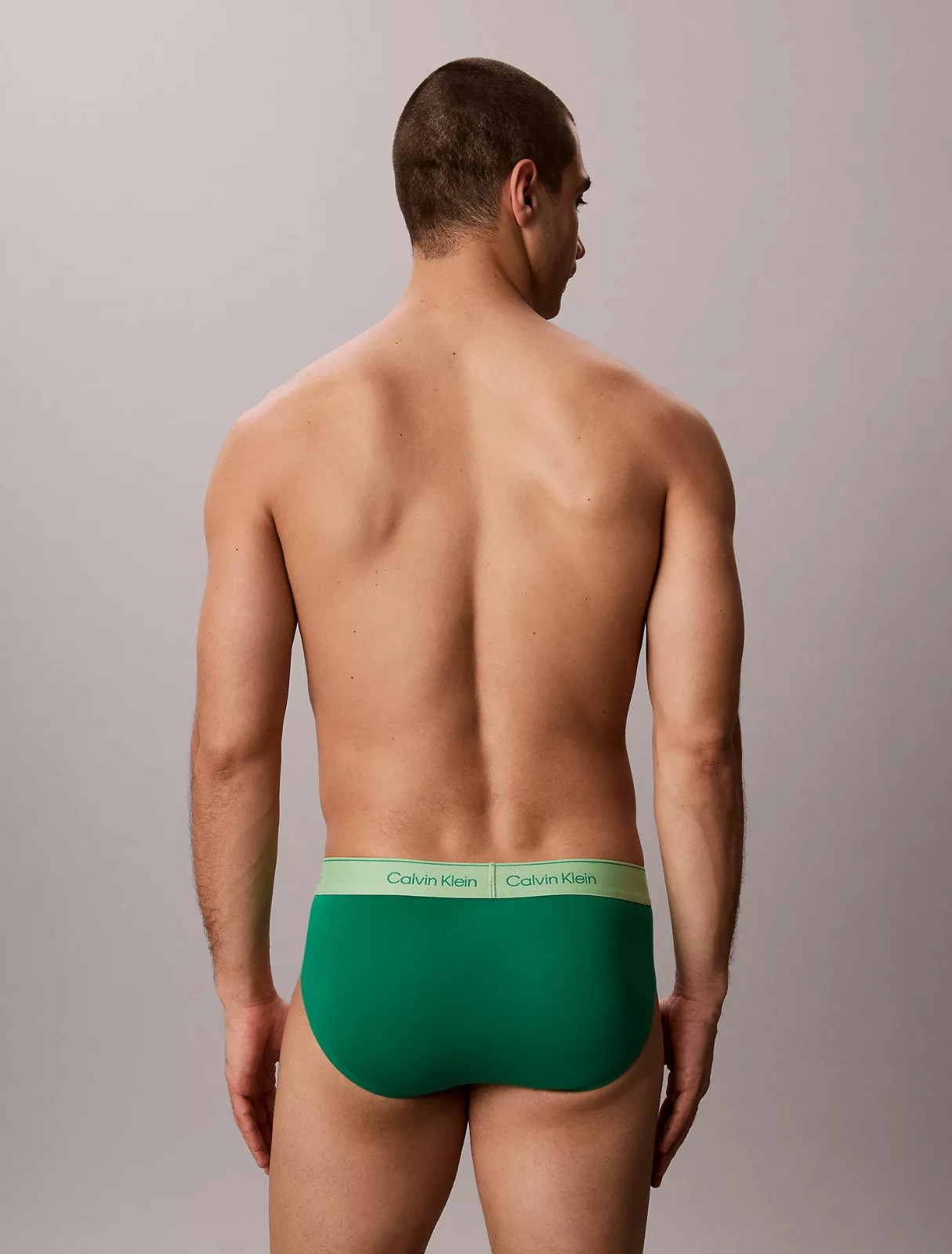 Calvin Klein CK men green ICON cotton stretch Hip Brief Underwear S M L