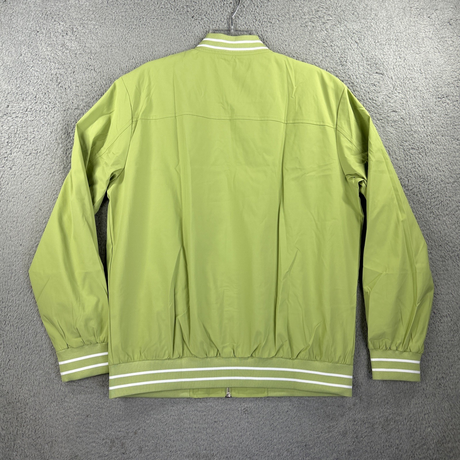 Tacvasen Jacket Mens Medium Green Windbreaker Lightweight Bomber Track Coat NEW