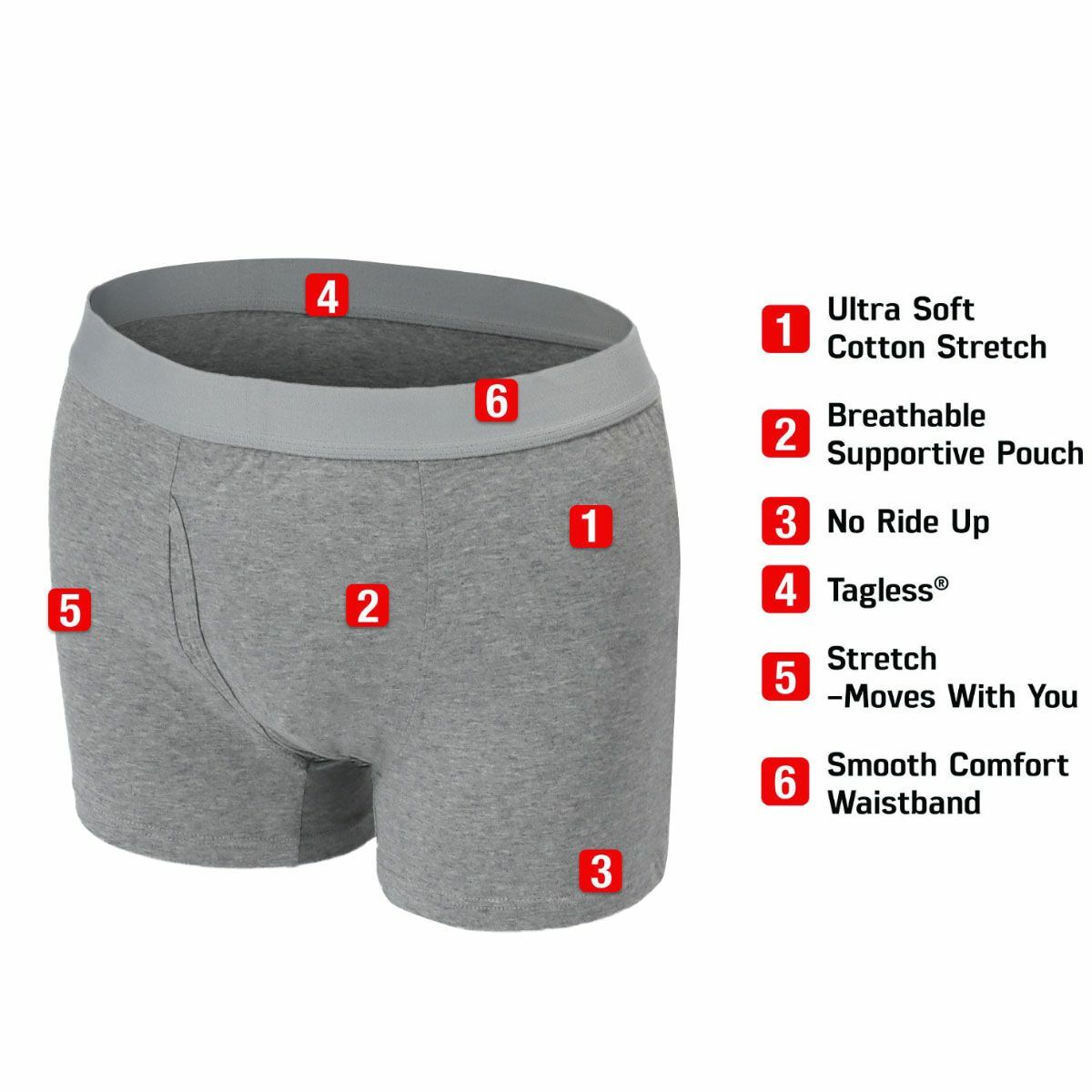 US Men Trunks Boxer Briefs Shorts Mesh Bulge Pouch Cotton Underwear Underpants