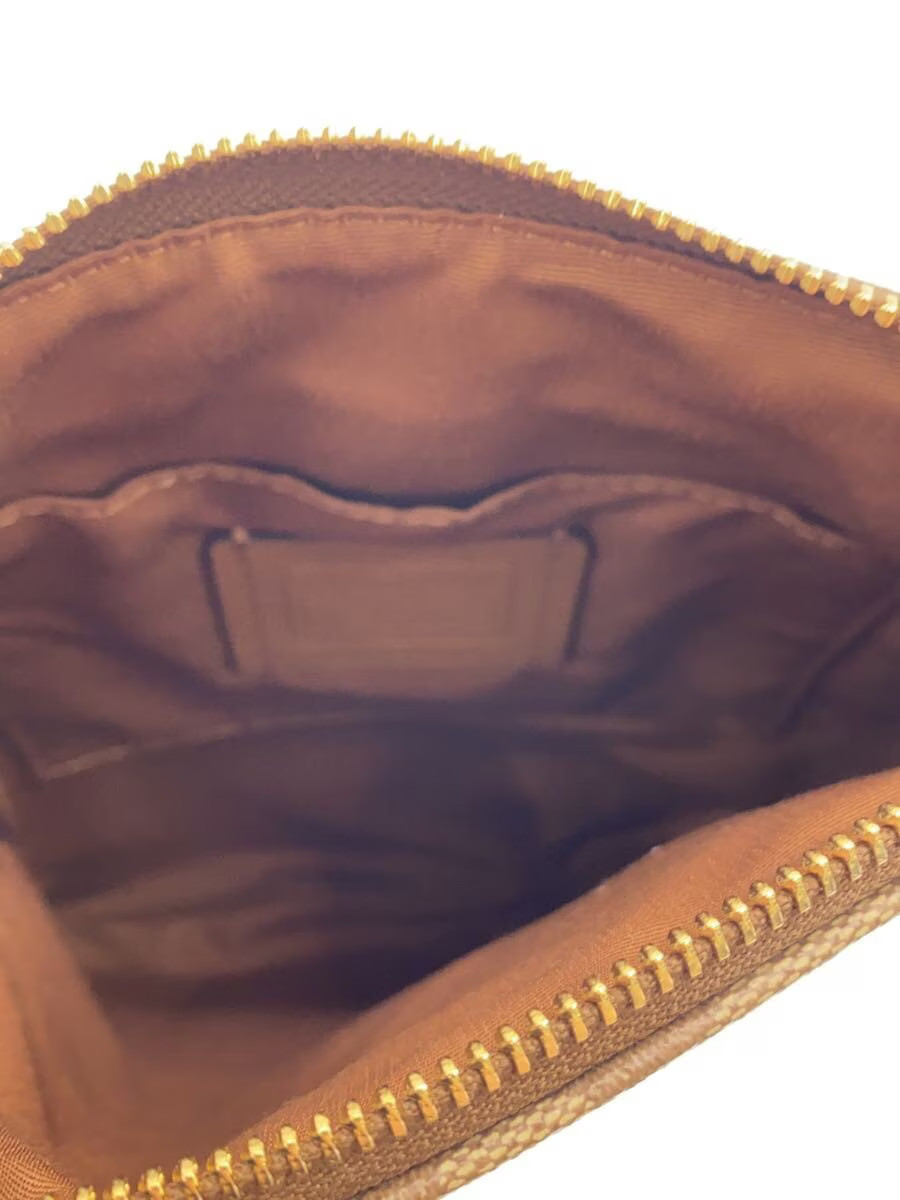 COACH COACH Coach Shoulder Bag Leather BRW All-over pattern F58309 Signature Sho
