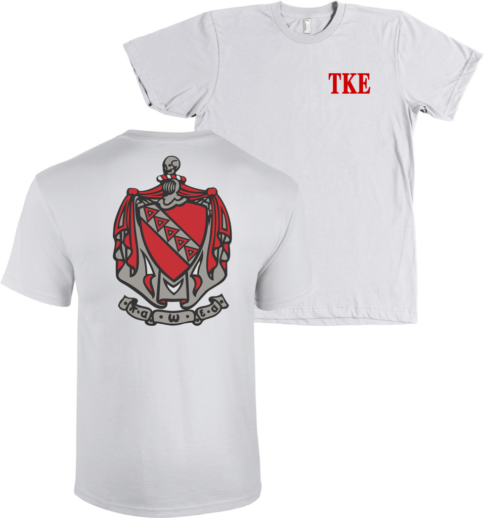 Tau Kappa Epsilon Fraternity Bella + Canvas Shirt TKE Coat of Arms – NEW