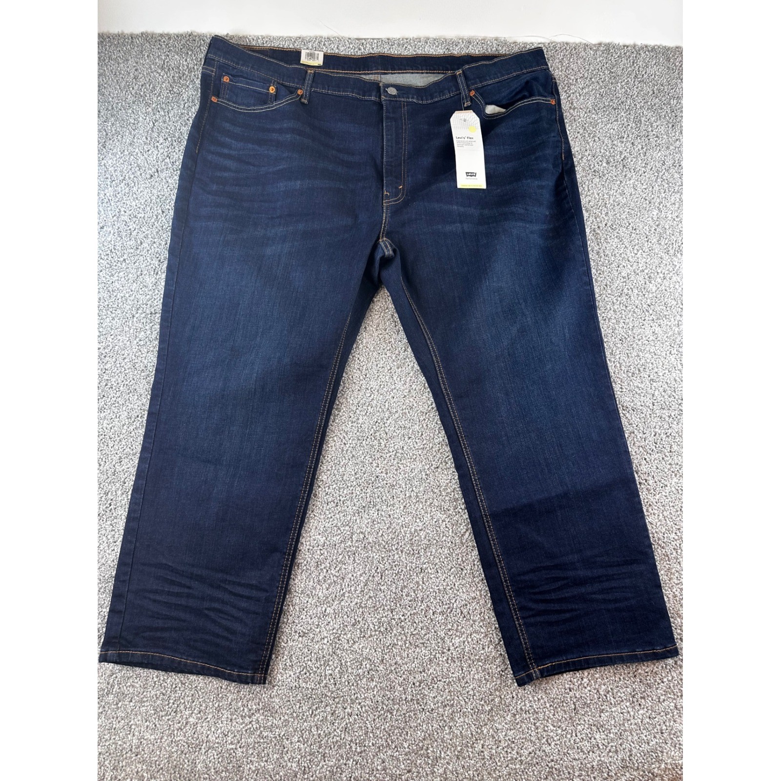 Levis 541 Athletic Taper Jeans Mens 48×29 Dark Wash Flex Stretch Denim NEW