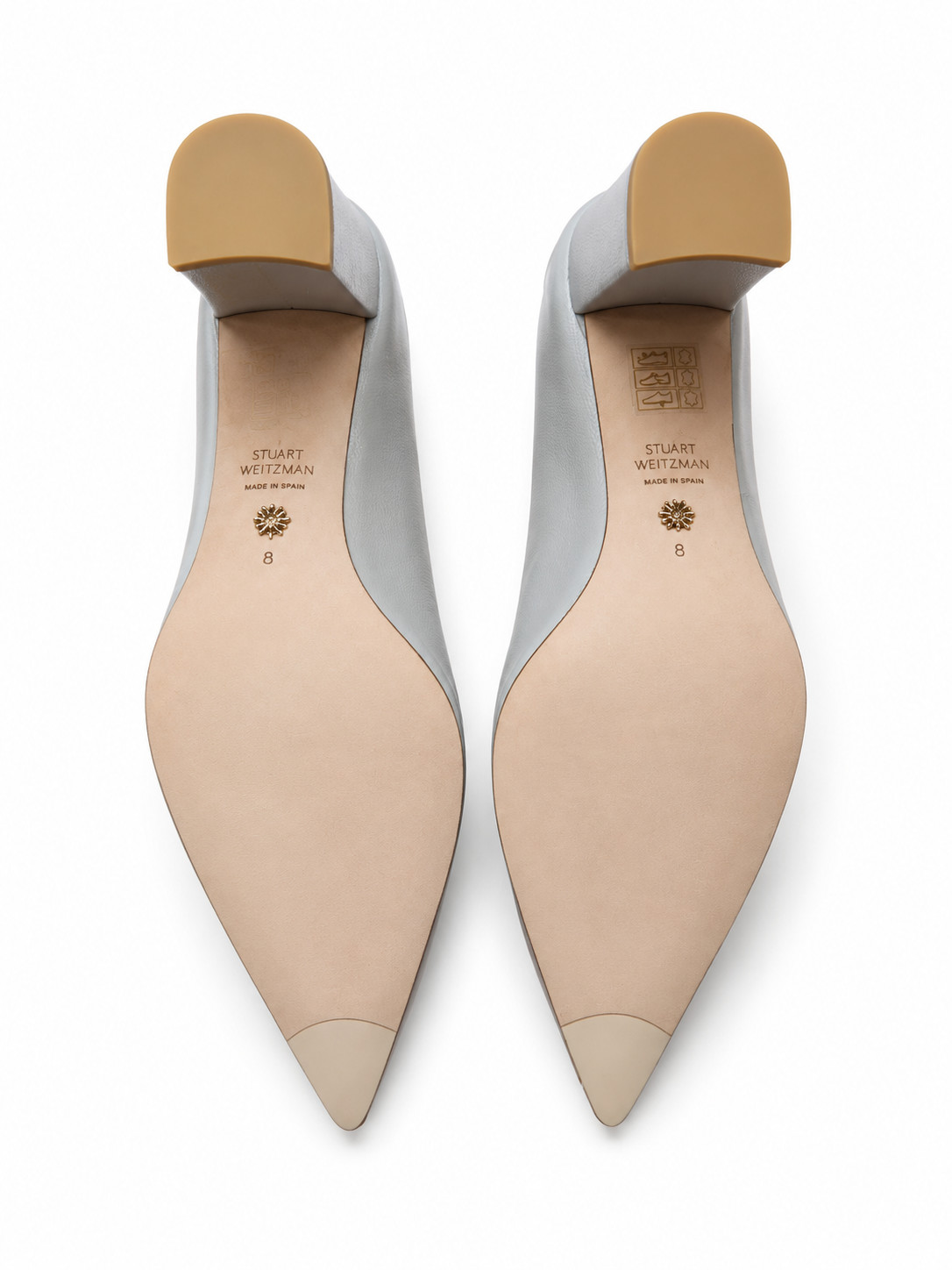 NIB Stuart Weitzman | Laney 75 Gray / Caviar Pointed Pump Heel – Size M8.0