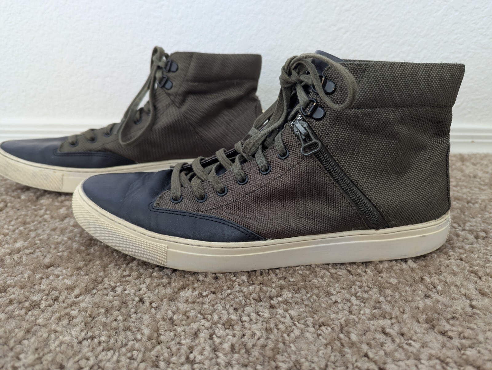 Thoroughly Crafted Goods TCG Bomber Jacket Green Canvas Zipper Sneakers 11
