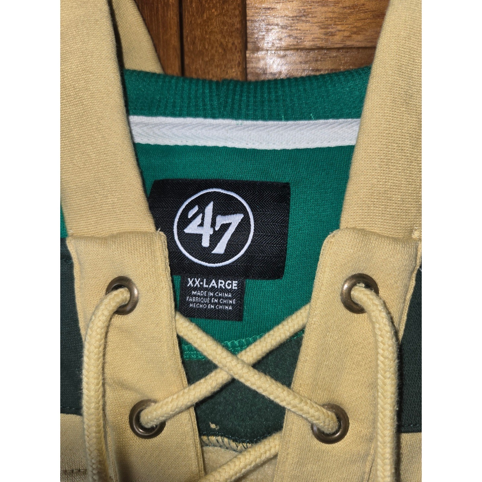 New York Knicks ’47 St Patricks Day Superior Lacer Hoodie Mens XXL