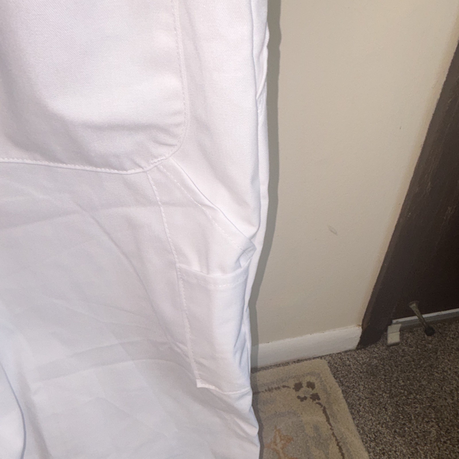Red Kap CT10WH4 White Twill Cotton Blend Coveralls Work Jumpsuit, Lab