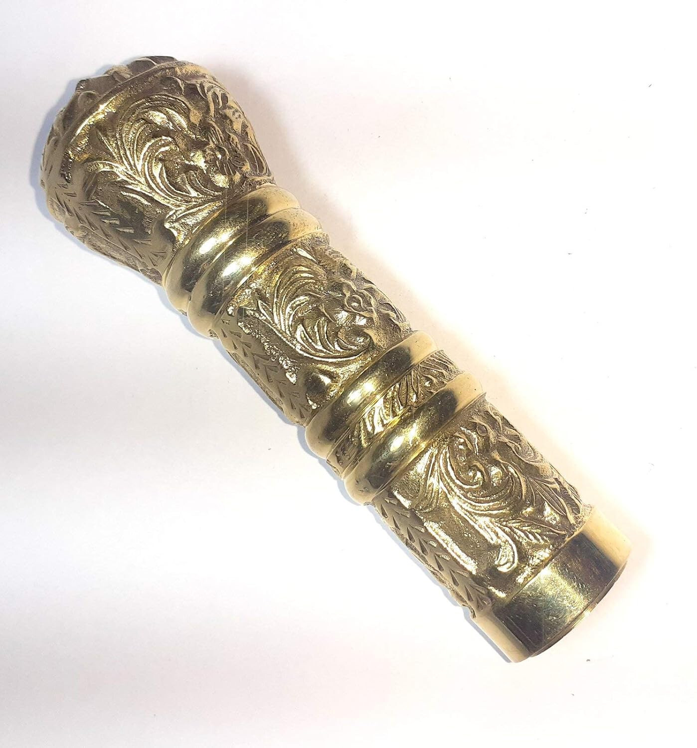 Antique Design Solid Brass Flower Handle For Stylish Wooden Walking Stick Gift