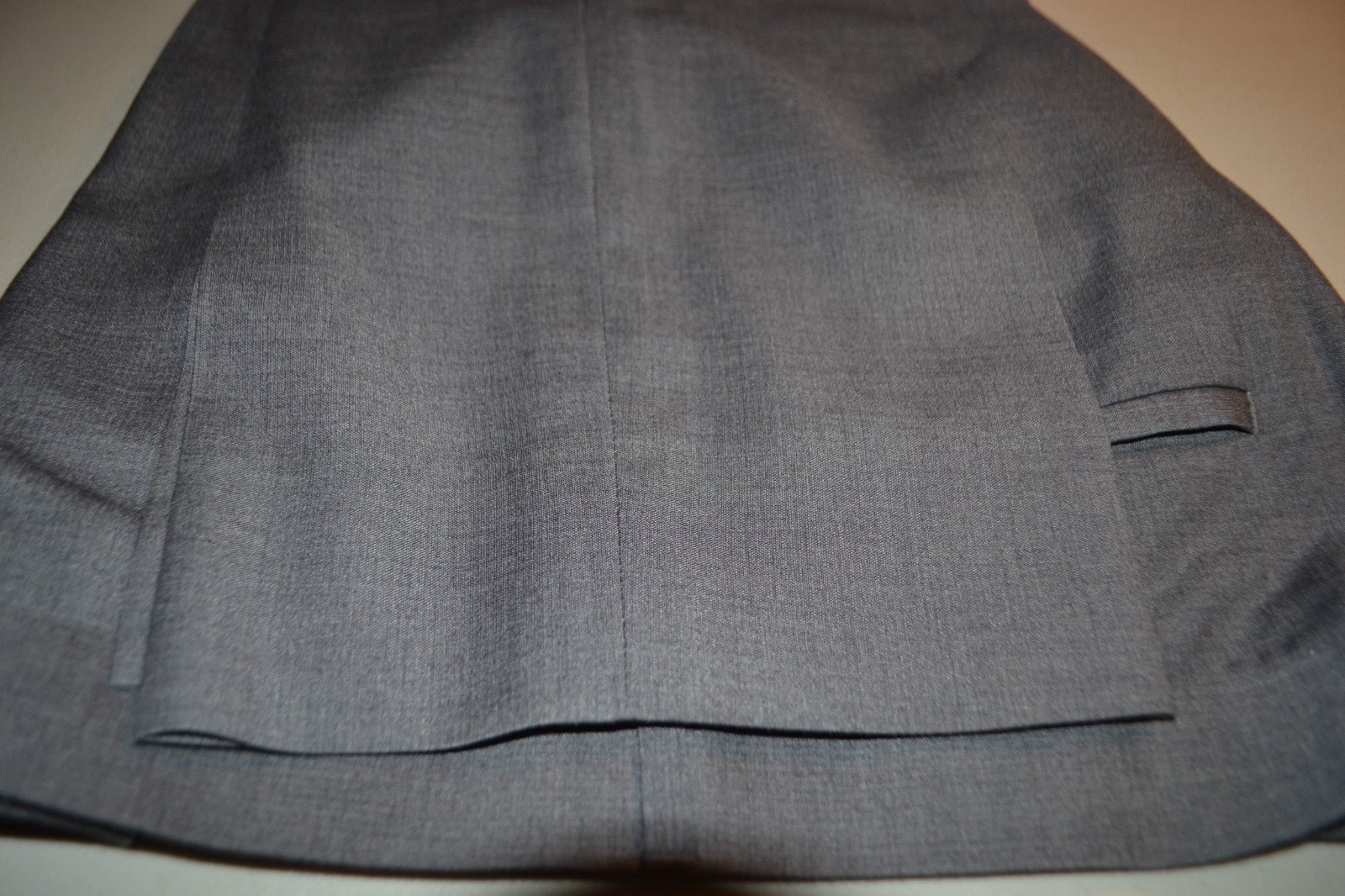 Pronto Uomo Men Gray Polyester Blend 2 Button 3pcs Suit Sz 42R Wst 38×28