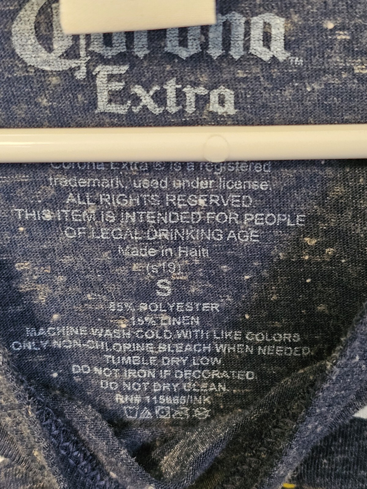 Mens “Corona Extra Since 1925” Beer Logo Graphic Shirt Size Small Blue Official