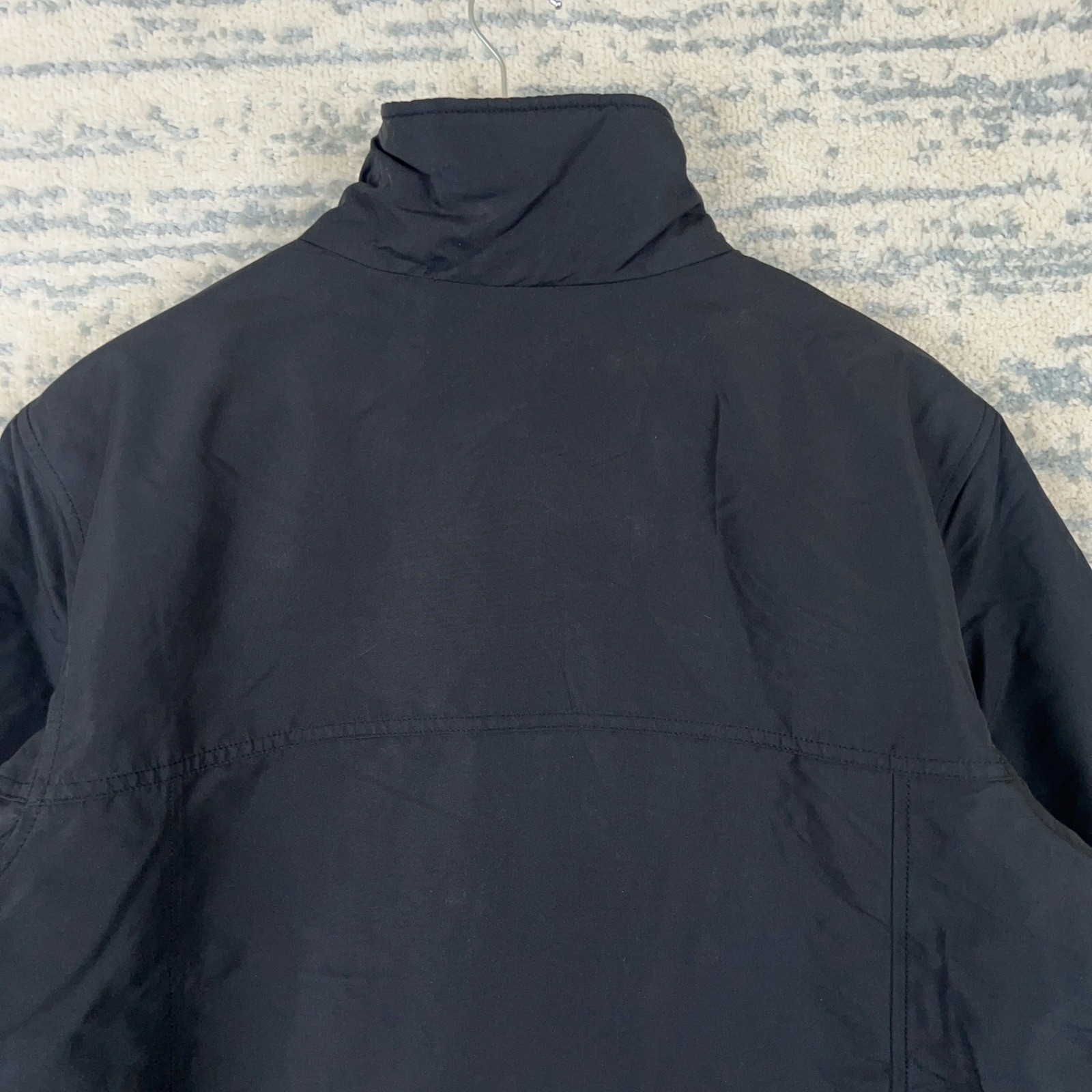 Columbia Mens Black Fleece Lined Insulated Full Zip Jacket XM5010 Medium