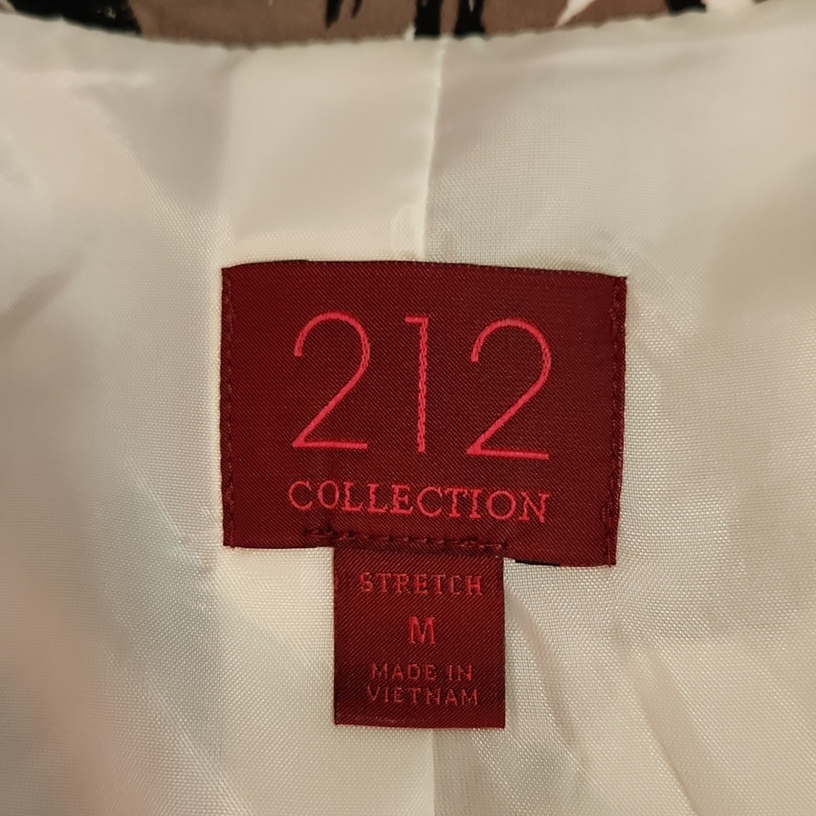 212 Collection Women’s Multi-colored Zip Collared Lined Floral Jacket Size Med