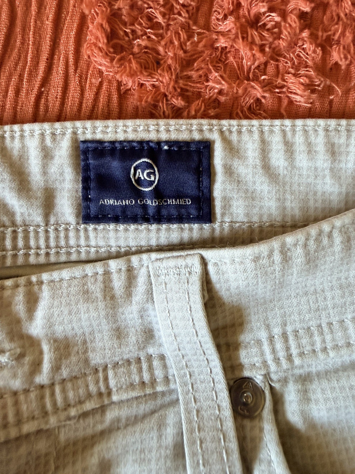 AG Adriano Goldschmied The Everett Slim Straight Pants Khaki 32/32 Casual