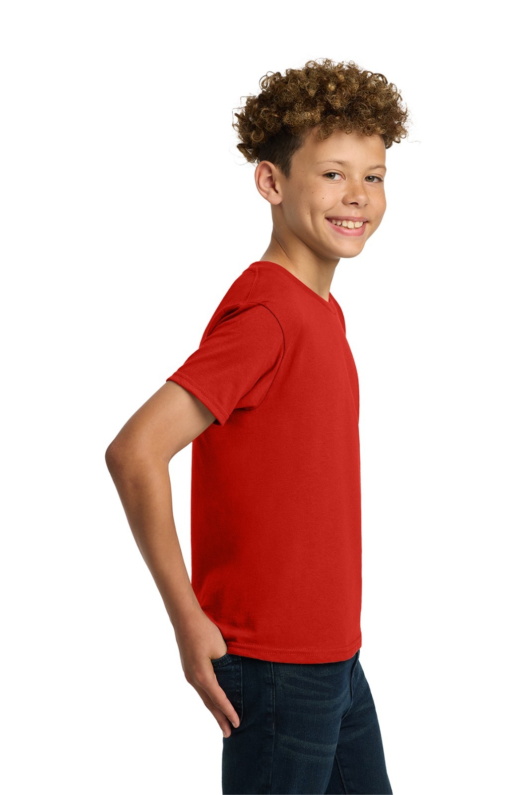 Red Gildan Youth T-Shirt 5000B Solid Heavyweight Cotton Short Sleeve – Youth XL