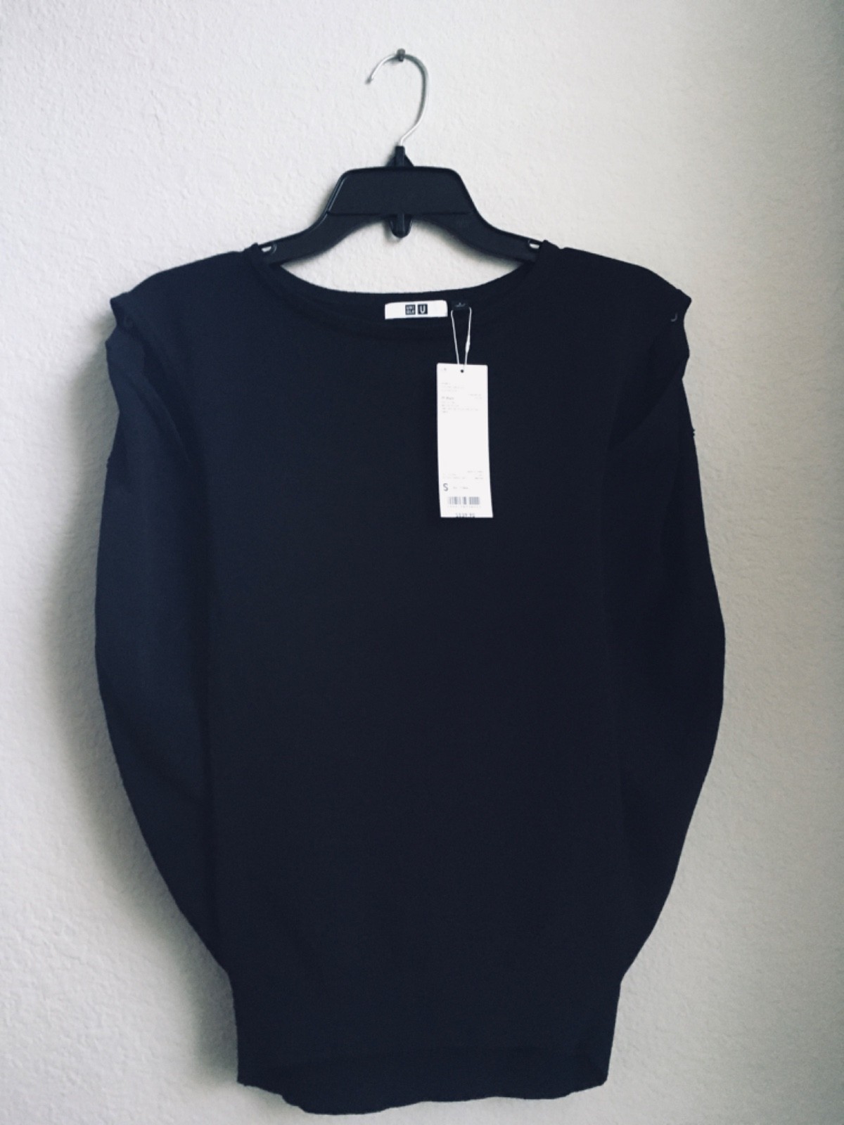 Uniqlo Japan Cocoon Sleeveless Knit Too Black Size S