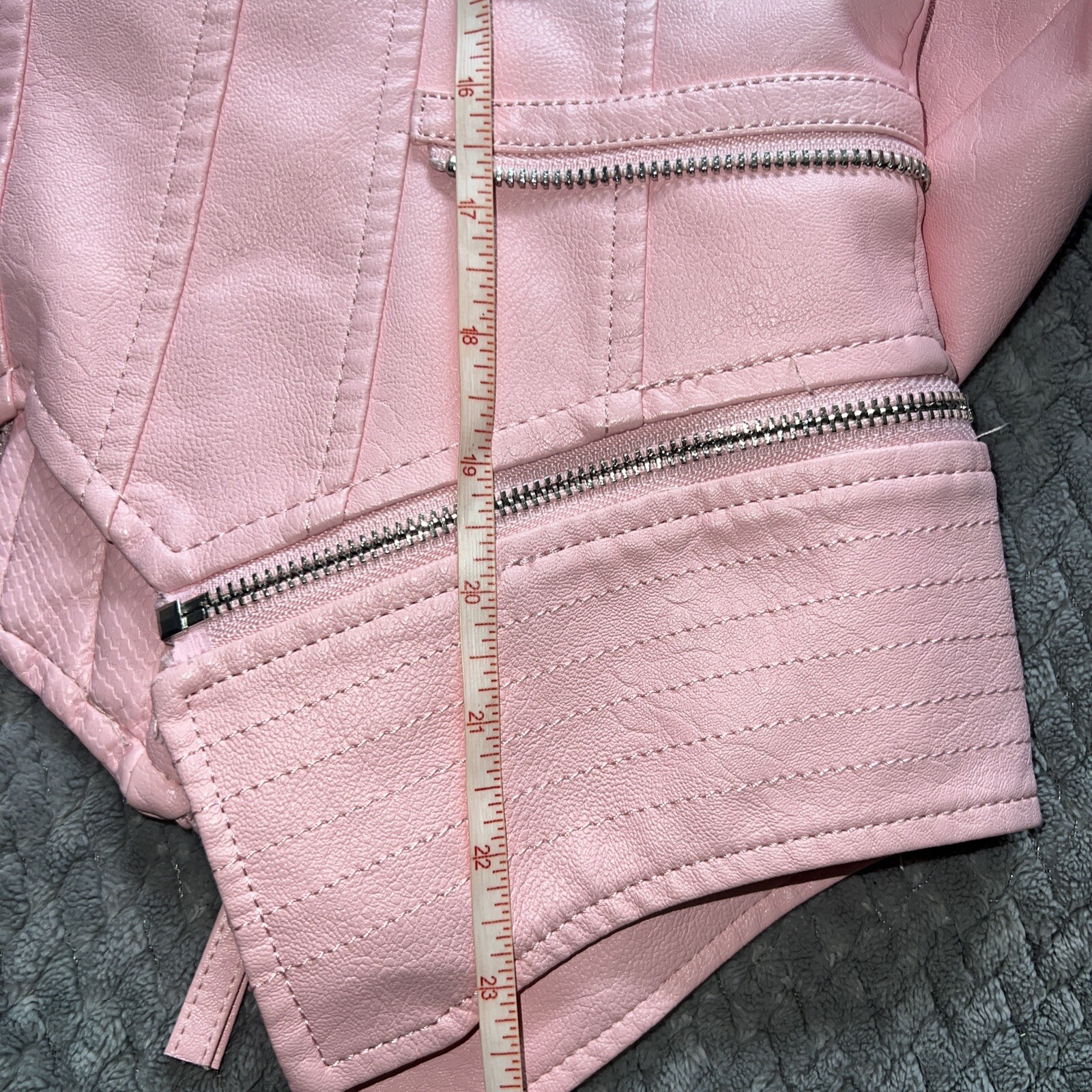 Adorable Design Eco Leather Jacket Size M NWT Paris