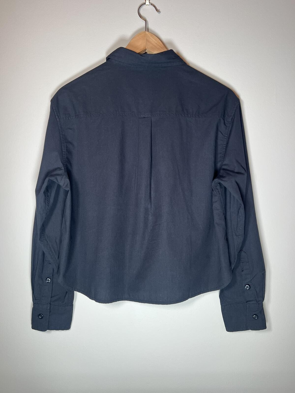 NWT Gap Cropped Button Up Shirt Women’s XS 100% Cotton