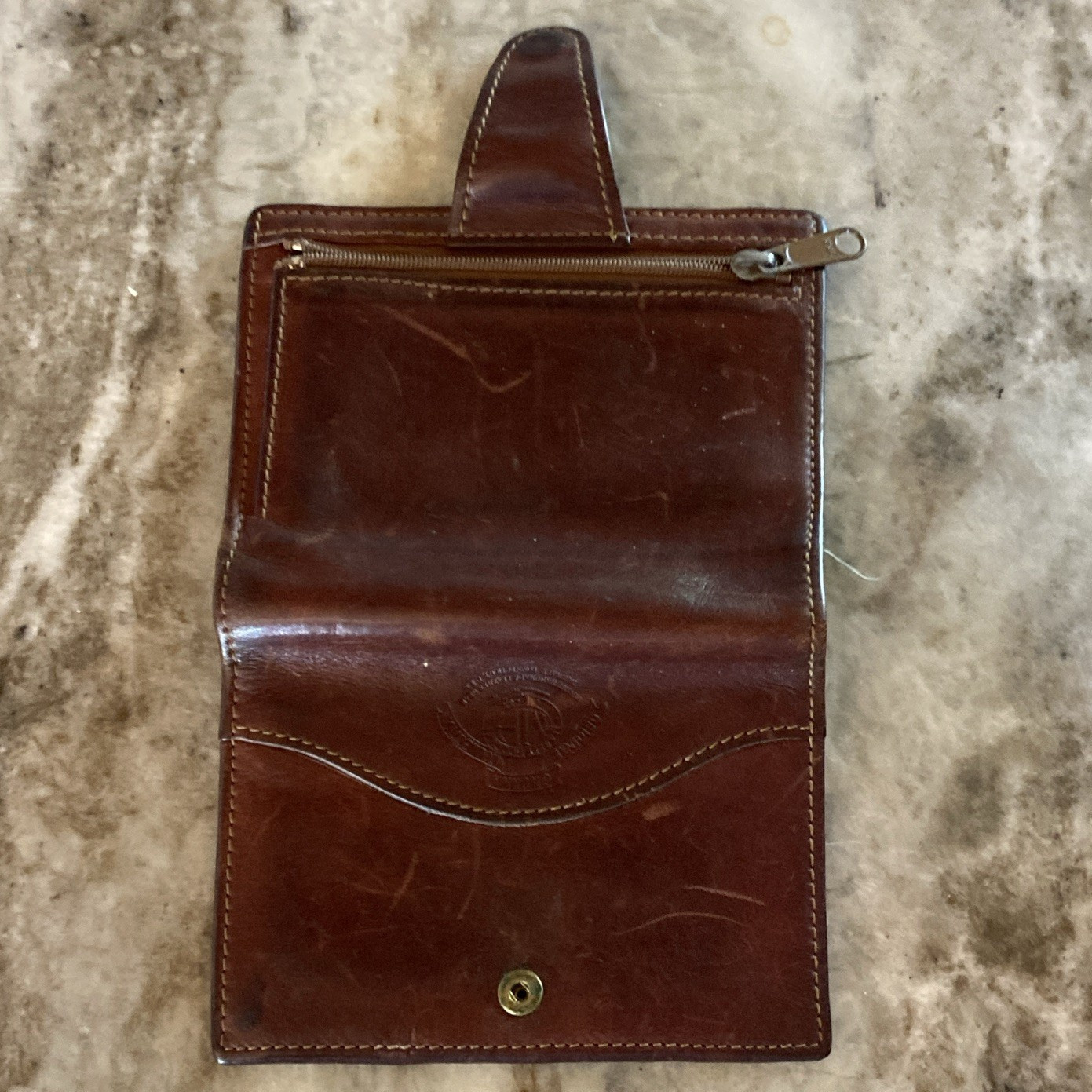Vintage Ghurka original unisex Wallet Snap Closure Zipper Coin Pocket Card Slots