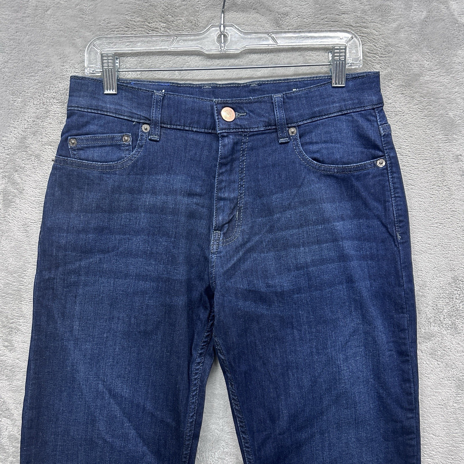 Mugsy Fultons Jeans Men’s 32×34 Blue Denim Stretch 5-Pocket Casual FLX3NFU.